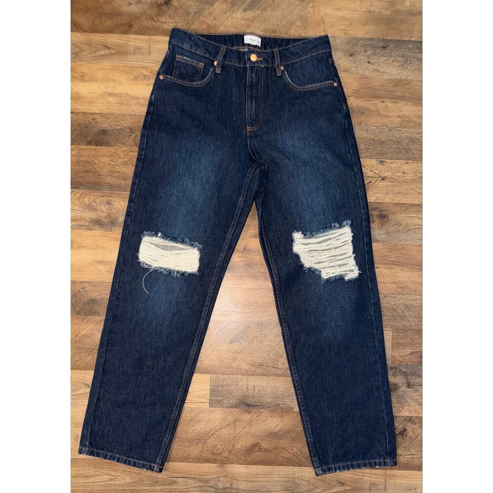 The drop women’s distressed Luca high blue jeans - Picture 11 of 16